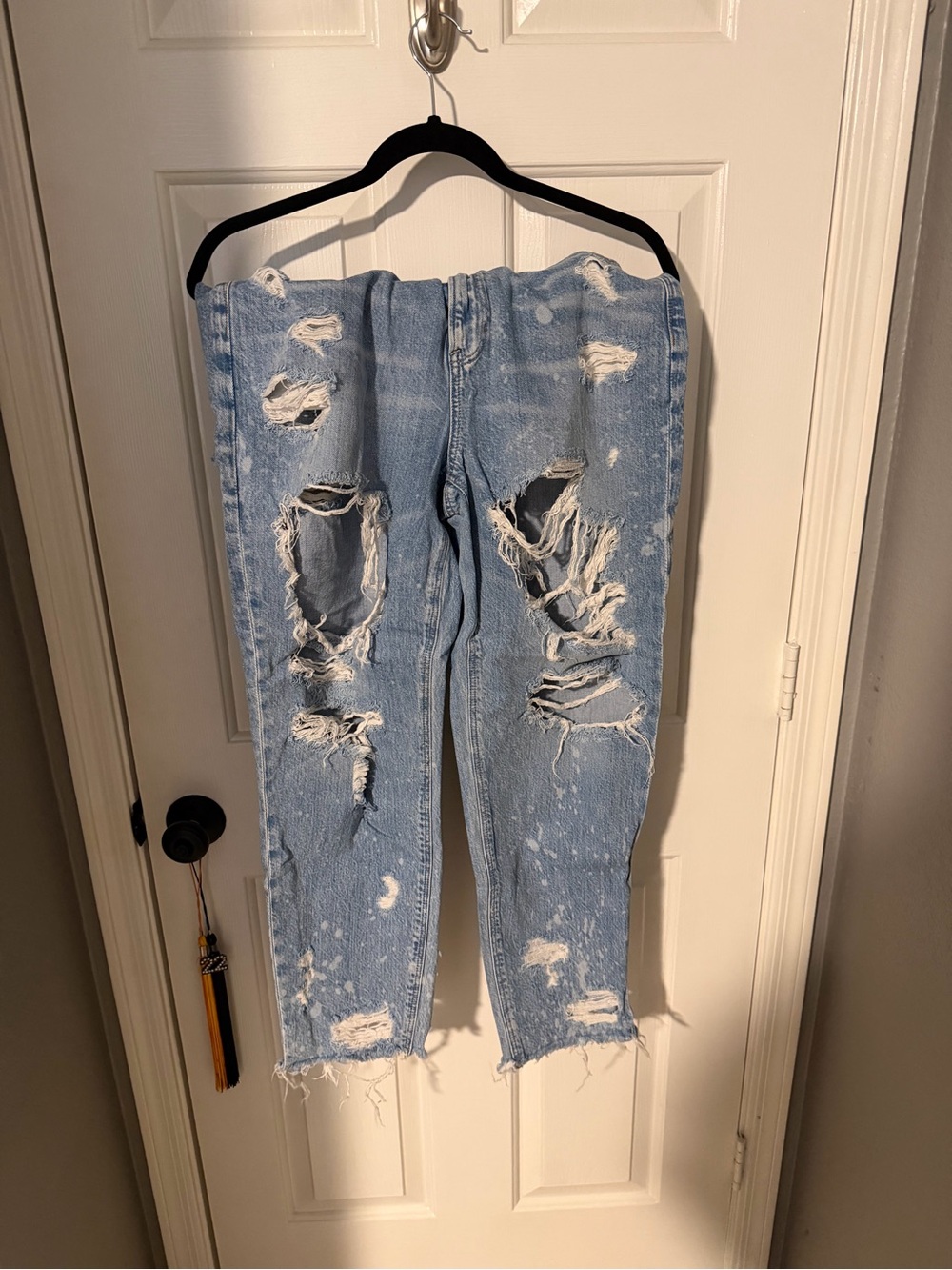 Light Blue Distressed Women's Jeans